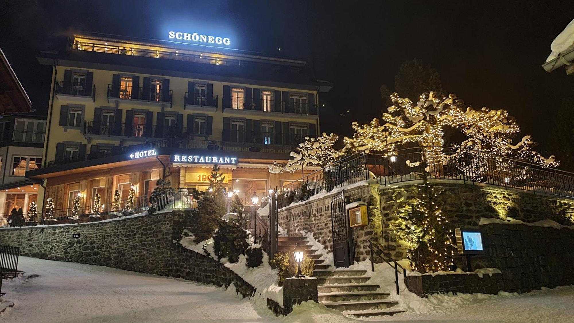 Hotel Schoenegg Wengen Bagian luar foto